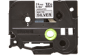 Originali Brother Tze-M951 ženklinimo juostos kasetė – juodos raidės ant matinio sidabrinio fono, 24 mm pločio