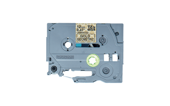 Cassette à ruban pour étiqueteuse TZe-MPGG31 Brother originale – Noir sur motifs or, 12 mm de large