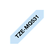 Brother TZe-MQ531 Schriftband – schwarz auf pastellblau