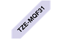 Alkuperäinen Brother TZeMQF31 -tarranauha – musta teksti, pastelli vaaleanliila pohja, 12 mm