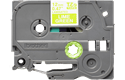Casetă cu bandă de etichete originală Brother TZe-MQG35 – alb pe verde lime, lățime de 12 mm 2