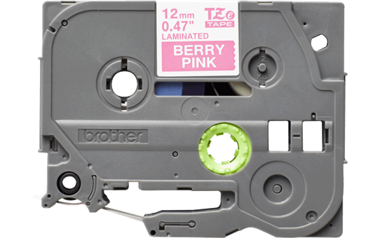 Cassette à ruban pour étiqueteuse TZe-MQP35 Brother originale – Blanc sur rose fuchsia, 12 mm de large 2