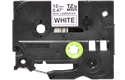 Originali Brother Tze-N231 ženklinimo juostos kasetė – juodos raidės baltame fone, 12 mm pločio