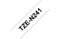 Brother TZe-N241 Schriftband – schwarz auf weiß 2