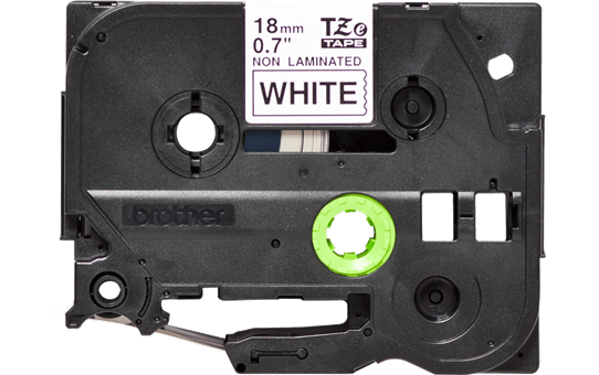 Original TZe-N241 Schriftbandkassette von Brother – Schwarz auf Weiß, 18 mm breit 2