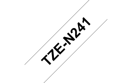 Cassette à ruban pour étiqueteuse TZe-N241 Brother originale – Noir sur blanc, 18 mm de large 3