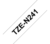 Genuine Brother TZe-N241 Labelling Tape Cassette – Black on White, 18mm wide