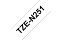 TZe-N251 ruban d'étiquettes non-laminées 24mm