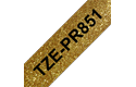 Brother TZe-PR851 Schriftband – schwarz auf glitzergold 3
