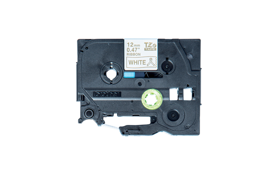 Cassette à ruban tissu TZe-R234 Brother originale – Or sur blanc, 12 mm de large 2