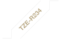 Brother TZeR234 original satinband – guld på vit, 12 mm
