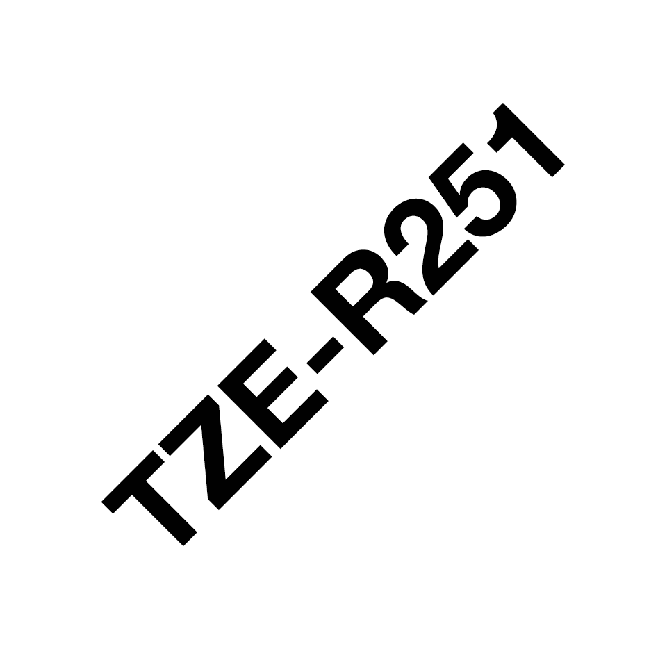 TZe-R251 24mm black on white TZe ribbon