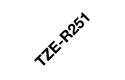 Originalt Brother TZeR251 silkebånd – sort på hvitt, 24 mm bred