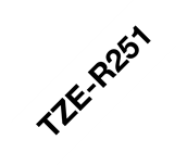 Genuine Brother TZe-R251 Ribbon Tape Cassette – Black on White, 24mm wide