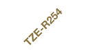 Originalt Brother TZeR254 silkebånd – gull på hvitt, 24 mm bred
