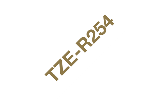 Originele Brother TZe-R254 lintcassette – goud op wit, 24 mm breed 3