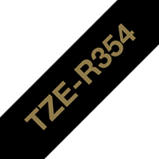 Genuine Brother TZe-R354 Ribbon Tape Cassette – Gold on Black, 24mm wide