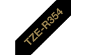 Originele Brother TZe-R354 lintcassette – goud op zwart, 24 mm breed