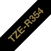 TZe-R354 24mm gold on black TZe ribbon
