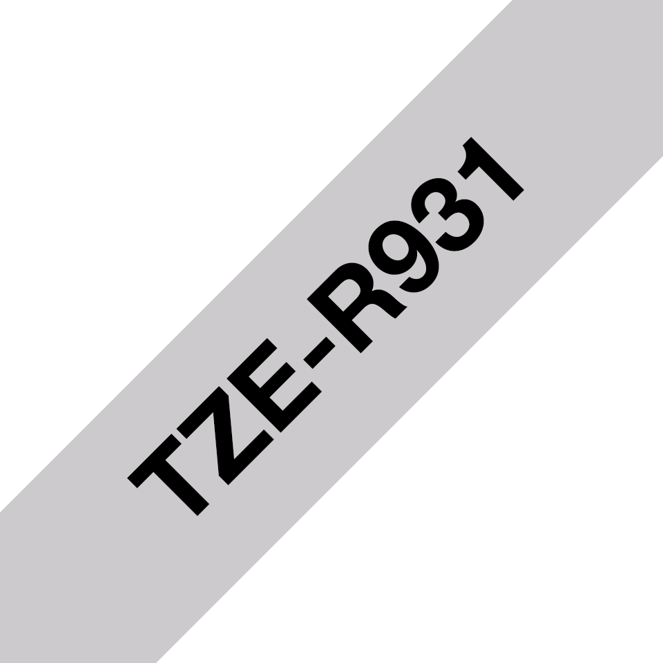 TZER931_satenast darilni trak za označevanje 12 mm – srebrn izpis na črnem traku