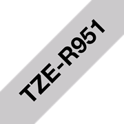 Genuine Brother TZe-R951 Ribbon Tape Cassette – Black on Silver, 24mm wide