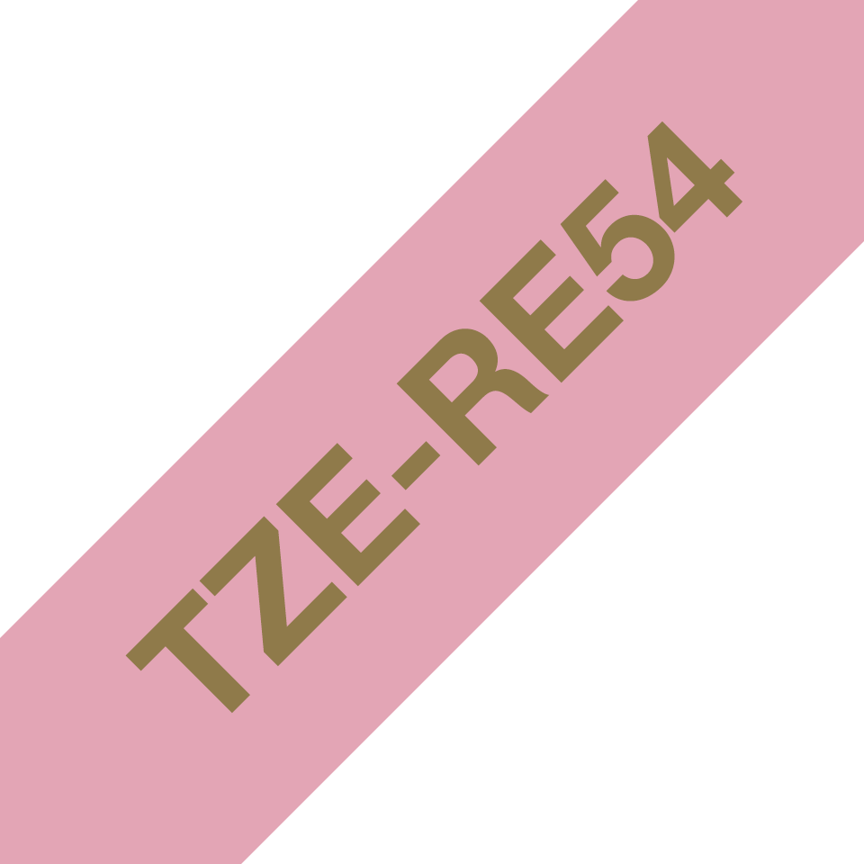 TZe-RE54 24mm gold on pink TZe ribbon