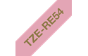 Originalt Brother TZeRE54 silkebånd – gull på rosa, 24 mm bred