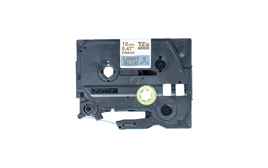 Originální pásková kazeta Brother TZe-RL34 - zlatý tisk na světle modré, šířka 12 mm 2