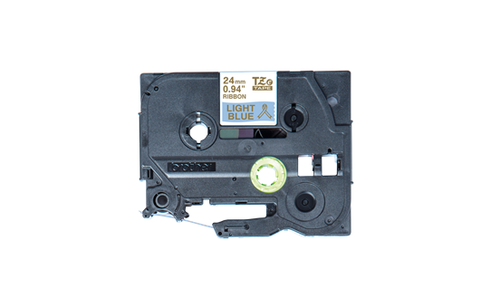 Originele Brother TZe-RL54 lintcassette – goud op lichtblauw, 24 mm breed 2