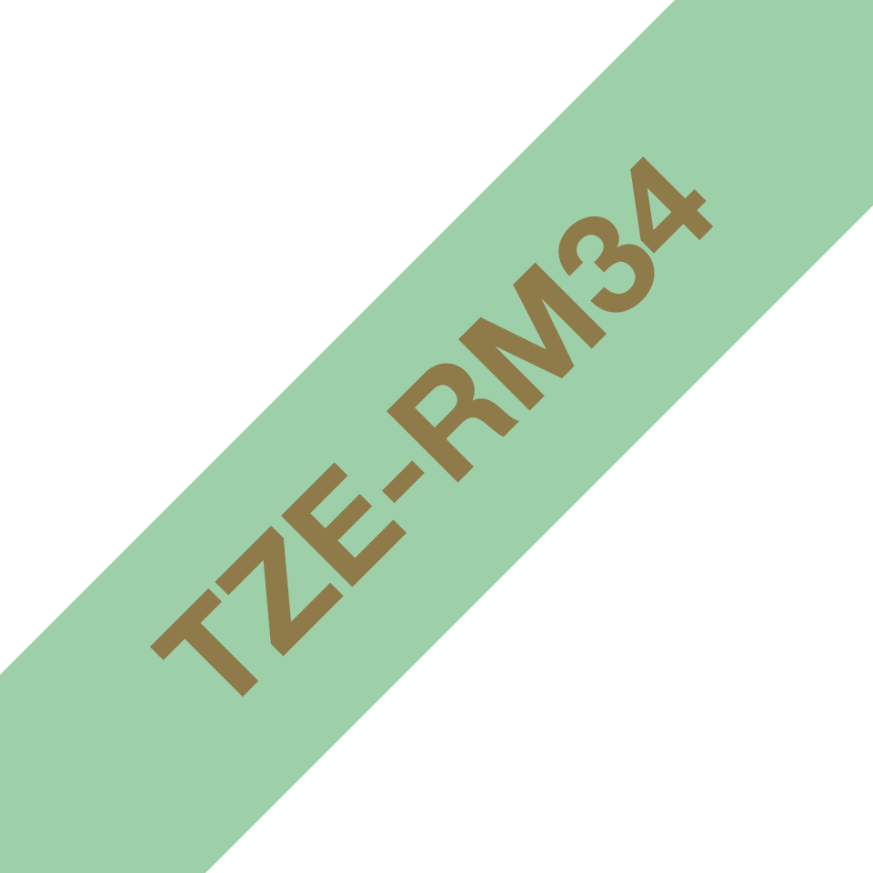 TZERM34_satenast darilni trak za označevanje 12 mm – zlat izpis na mint zelenem traku