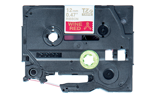 Originální kazeta Brother TZe-RW34 - zlatá na vínově červené, šířka 12 mm 2