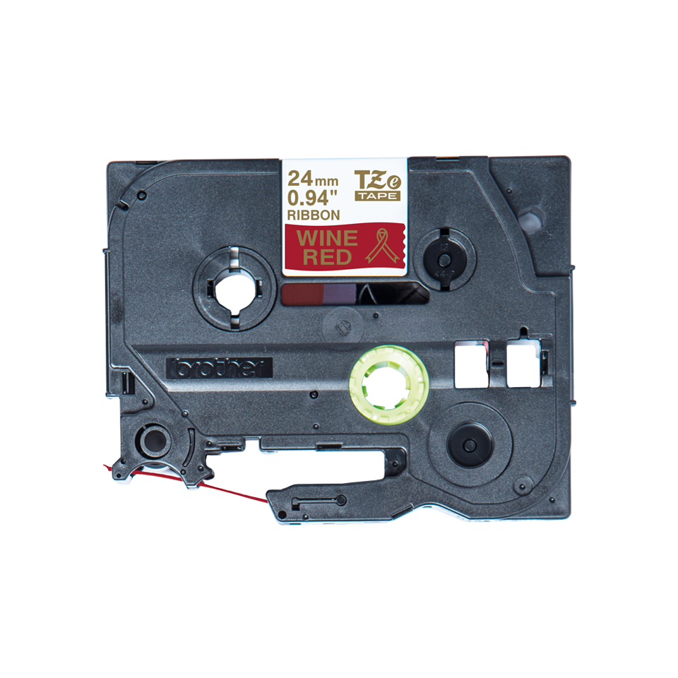 Genuine Brother TZe-RW54 Ribbon Tape Cassette – Gold on Wine Red, 24mm wide 2