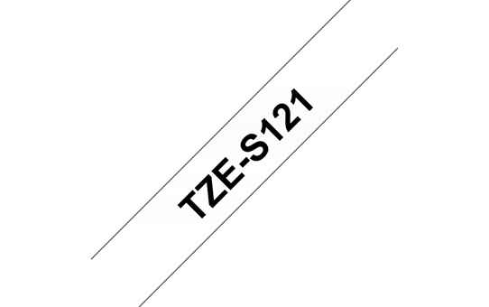 TZe-S121 sterk klevende labeltape 9mm