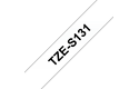 Brother TZe-S131 Schriftband – schwarz auf transparent