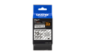 Alkuperäinen Brother TZeS131 -lujasti kiinnittyvä tarranauha – musta teksti/kirkas pohja, 12 mm  3