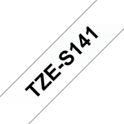 Brother Pro Tape TZe-S141 Schriftband – schwarz auf transparent