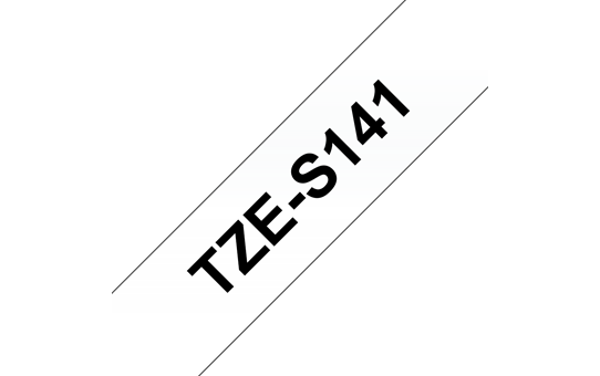 Brother TZe-S141 Schriftband – schwarz auf transparent 2