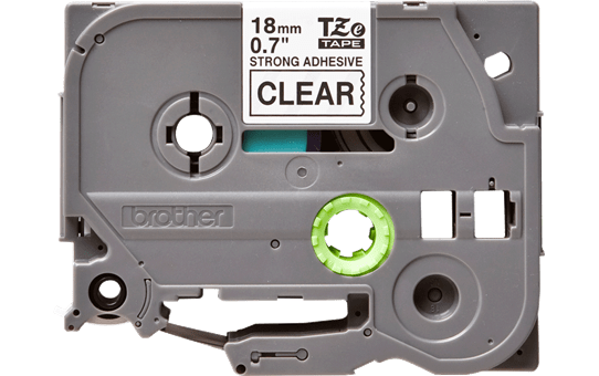 Oriģināla Brother TZe-S141 uzlīmju lentes kasete - melnas drukas caurspīdīga, 18mm plata 2