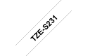 Brother TZe-S231 Schriftband – schwarz auf weiß