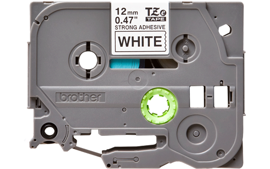Cassette à ruban pour étiqueteuse TZe-S231 Brother originale – Noir sur blanc, adhésif puissant, 12 mm de large 2