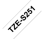 Brother Pro Tape TZe-S251 Schriftband – schwarz auf weiß