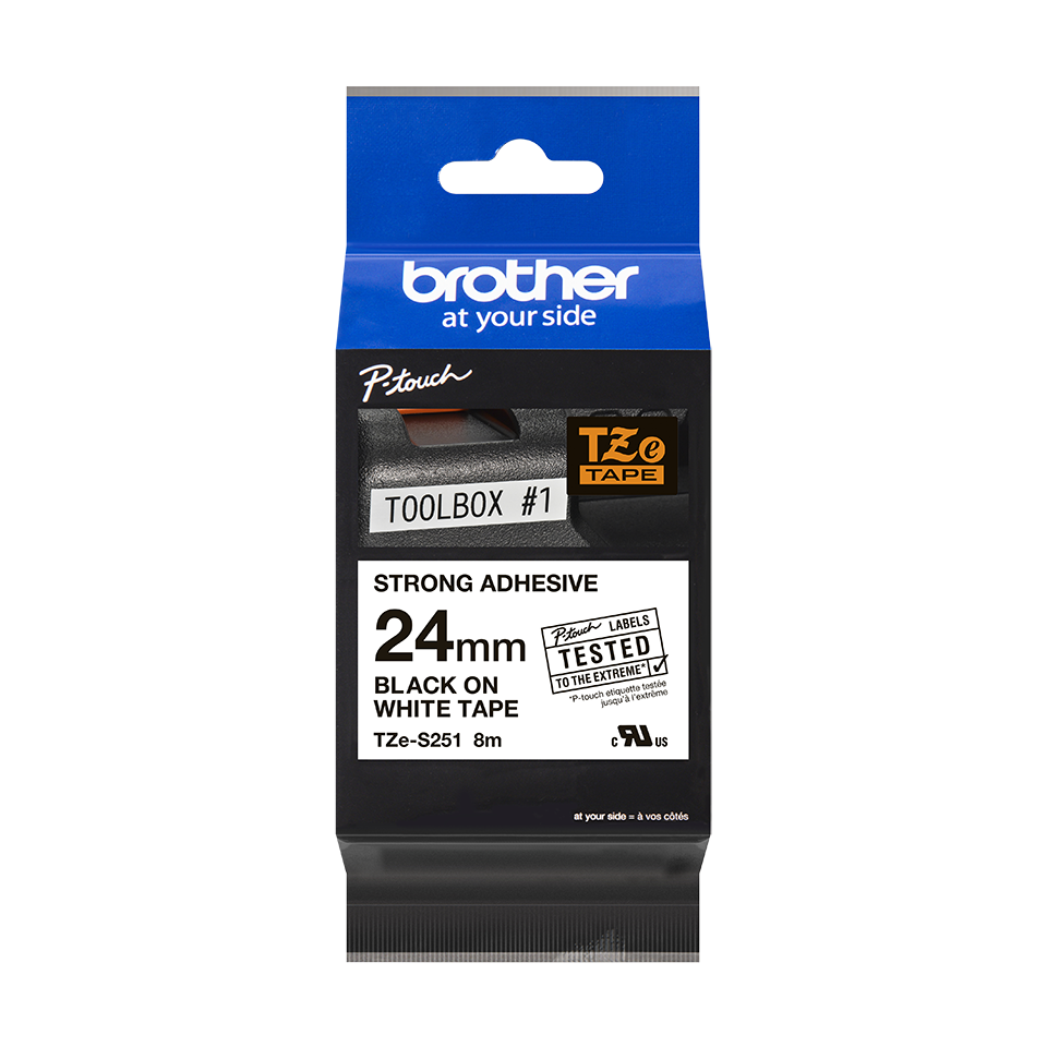 Brother International Tzes251 Label Tape 1" Width Polyethylene for sale online 