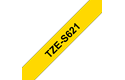 Brother TZe-S621 Schriftband – schwarz auf gelb