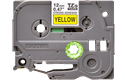 Oriģināla Brother TZe-S631 uzlīmju lentes kasete – melnas drukas dzeltena, 12mm plata 2