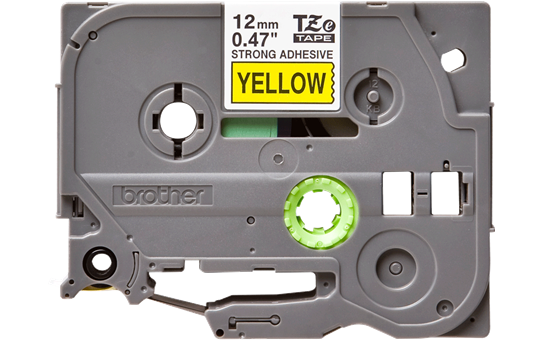 Eredeti Brother TZe-S631 P-touch sárga alapon fekete, 12mm széles 2