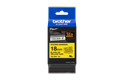 Original Brother TZeS641 merketape – sort på gul med sterkt lim, 18 mm bred 3