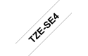 Brother TZe-SE4 Schriftband – schwarz auf weiß 3