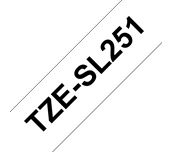 Brother Pro Tape TZe-SL251 Schriftband - schwarz auf weiß