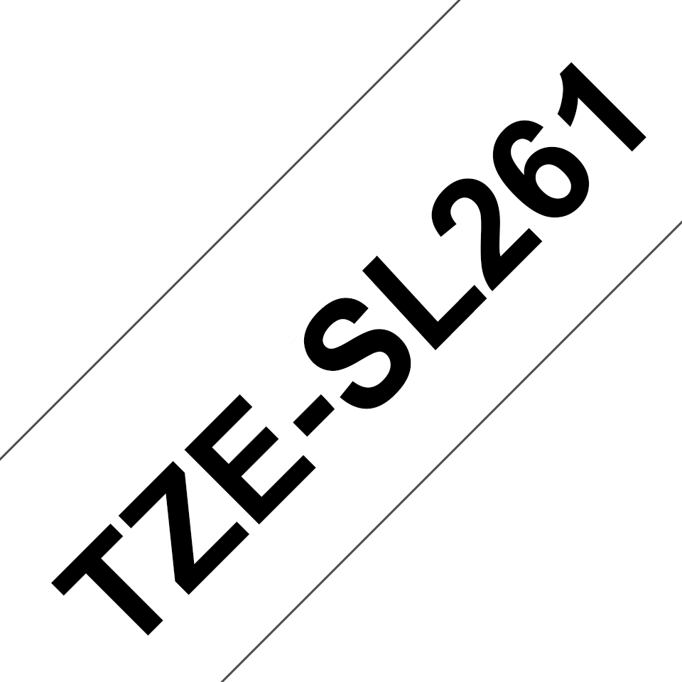Brother P-touch TZeSL261 sort på hvit 36 mm merketape for kabelmerking