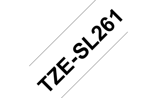 Brother original TZeSL261 selvlaminerende merketape - sort på hvit, 36 mm bred